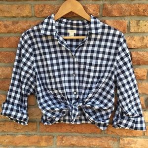 J.Crew gingham button down